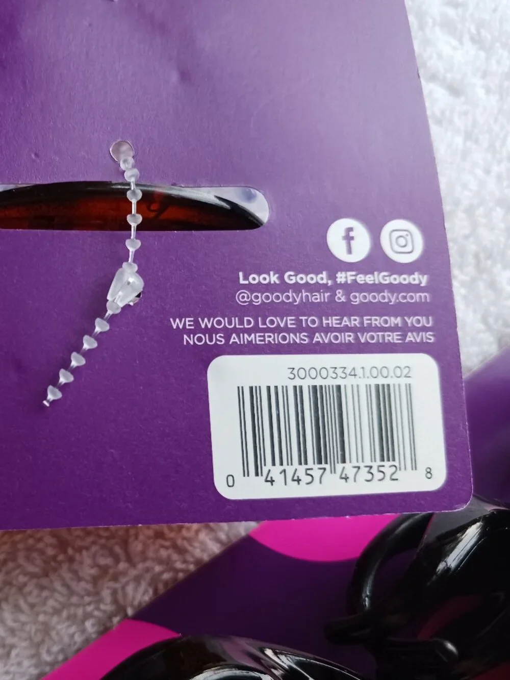 3 Goody Slideproof Large Plastic Claw Clips Hair Jaw Curved Teeth Stay Put Grip